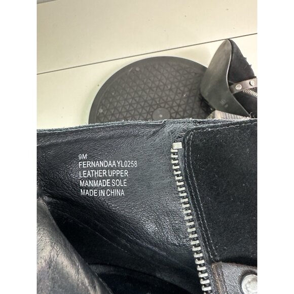 Mia Limited Edition Black Leather Studded Jeweled Ankle Boots Women’s Size 9M - Picture 9 of 10